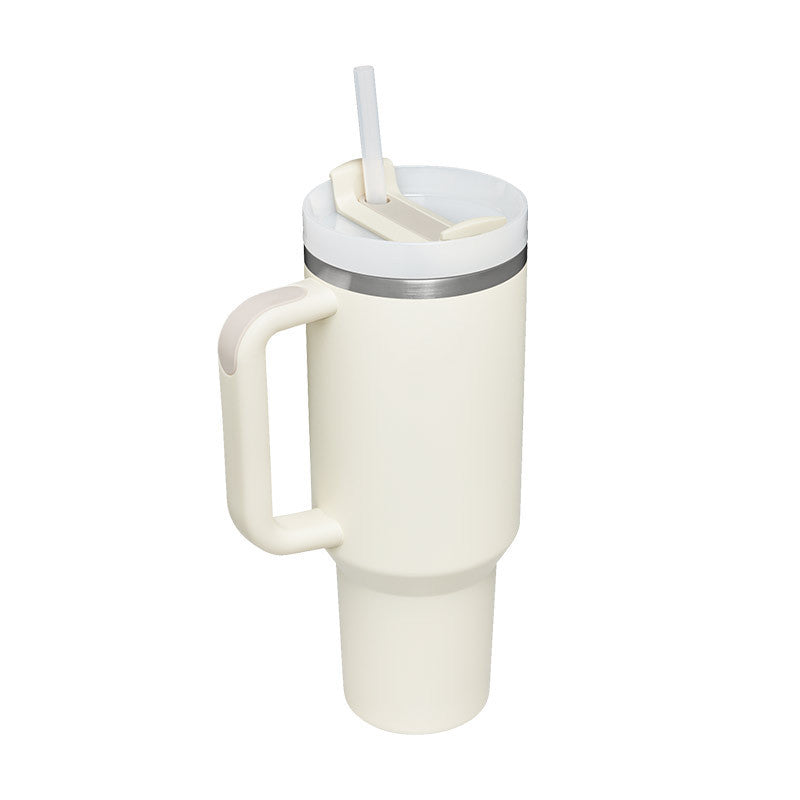 40 Oz Tumbler With Handle & Straw