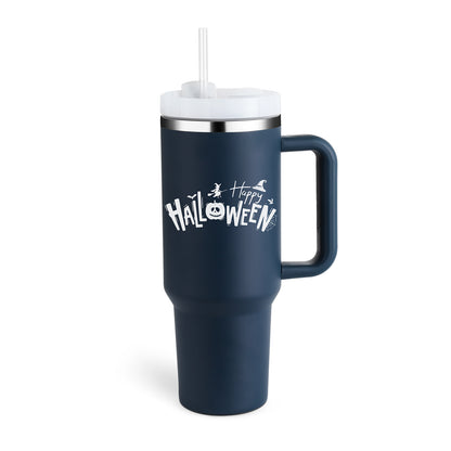 40 Oz Tumbler With Handle & Straw