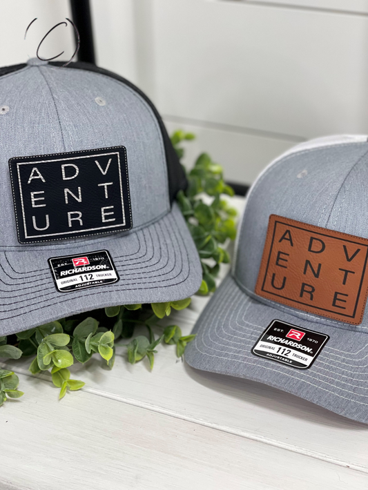 Adult Adventure Sqaure Patch Snapback Hat