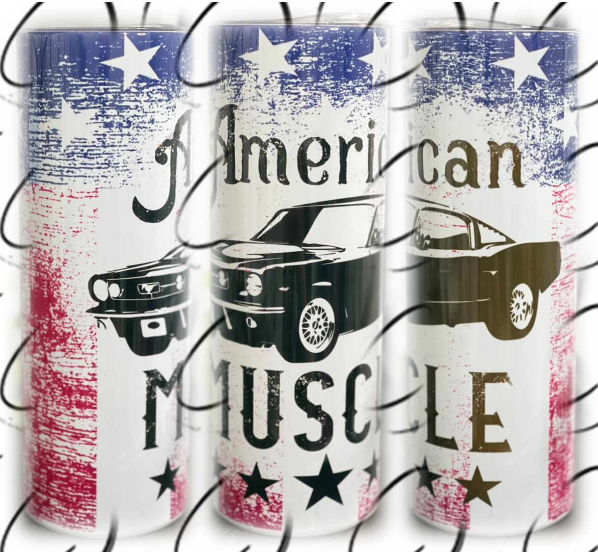 American Muscle 20oz Skinny Tumbler