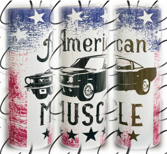 American Muscle 20oz Skinny Tumbler