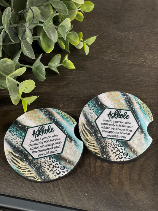 Askhole Car Coaster Set