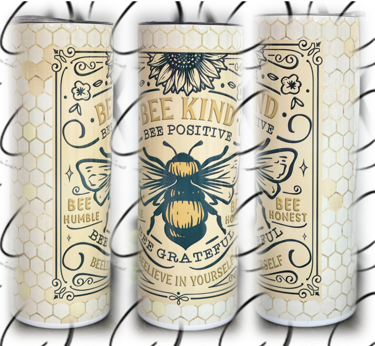 Bee Kind 20oz Skinny Tumbler