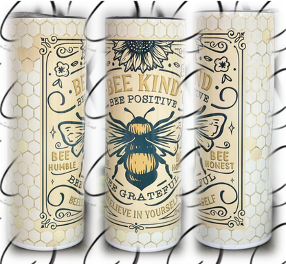 Bee Kind 20oz Skinny Tumbler