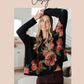 Pulled Together Ditsy Floral Bubble Sleeve Blouse