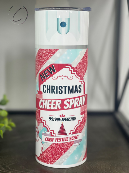 Christmas Cheer Spray 20oz Skinny Tumbler