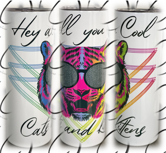 Cool Cats And Kittens 20oz Skinny Tumbler