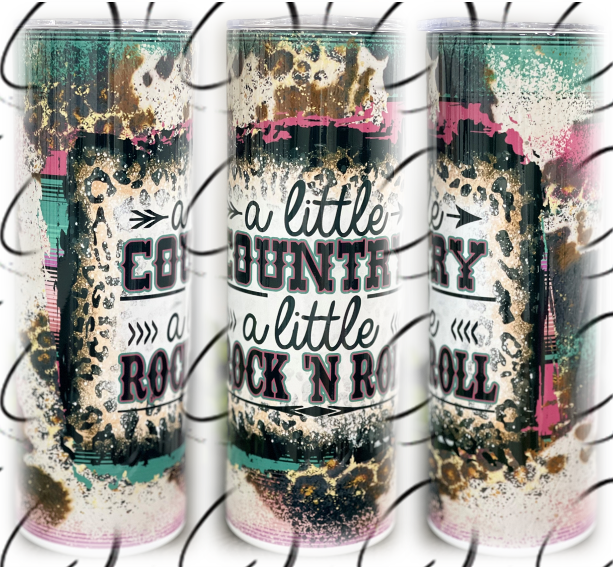 Country & Rock N Roll 20oz Skinny Tumbler