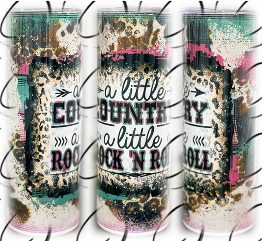 Country & Rock N Roll 20oz Skinny Tumbler