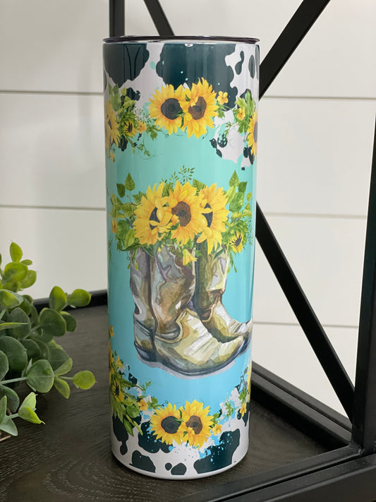 Cowgirl Boots 20oz Skinny Tumbler