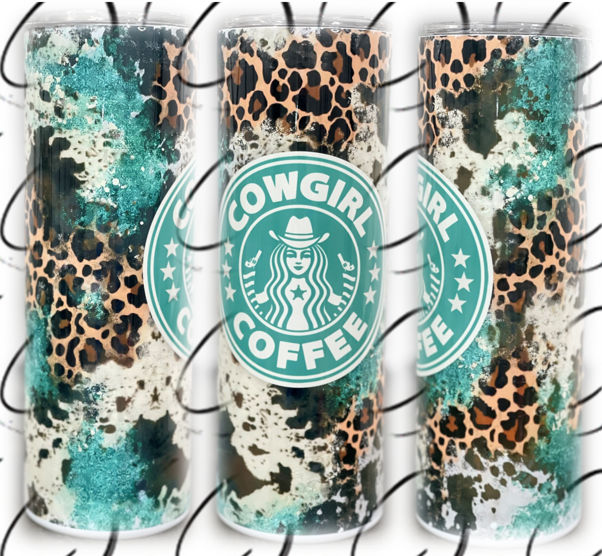 Cowgirl Coffee 20oz Skinny Tumbler