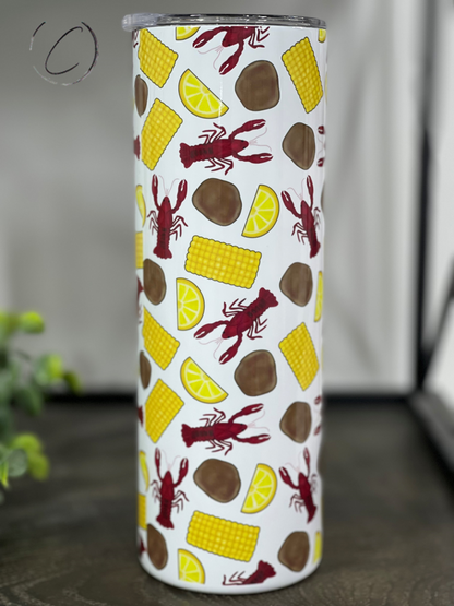 Crawfish Boil 20oz Skinny Tumbler