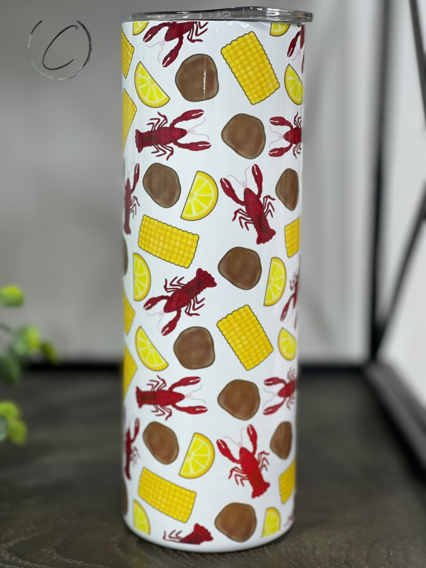 Crawfish Boil 20oz Skinny Tumbler