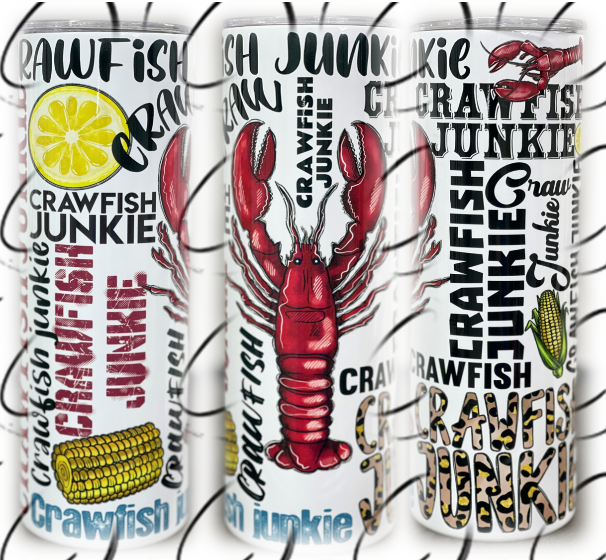 Crawfish Junkie 20oz Skinny Tumbler