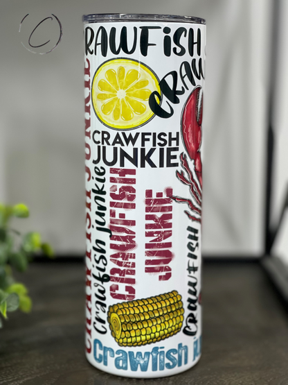 Crawfish Junkie 20oz Skinny Tumbler