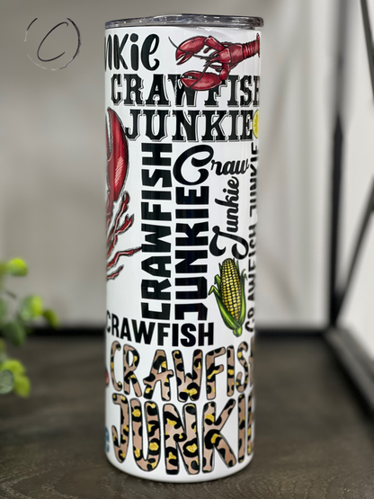 Crawfish Junkie 20oz Skinny Tumbler