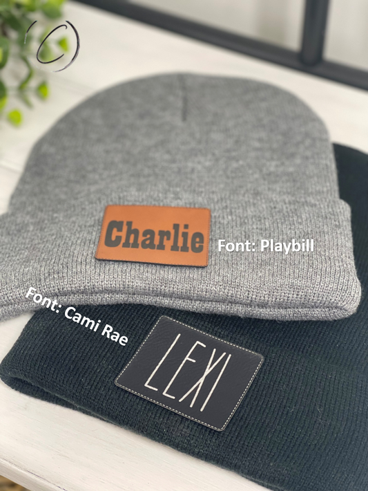 Custom Name Patch Beanie