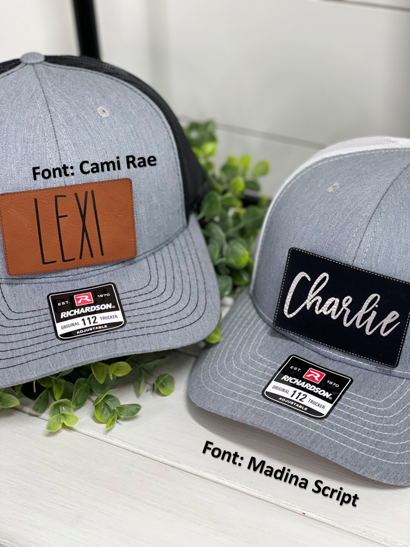 Adult Custom Name Patch Snapback Hat