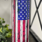 Distressed American Flag 20oz Skinny Tumbler