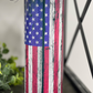 Distressed American Flag 20oz Skinny Tumbler