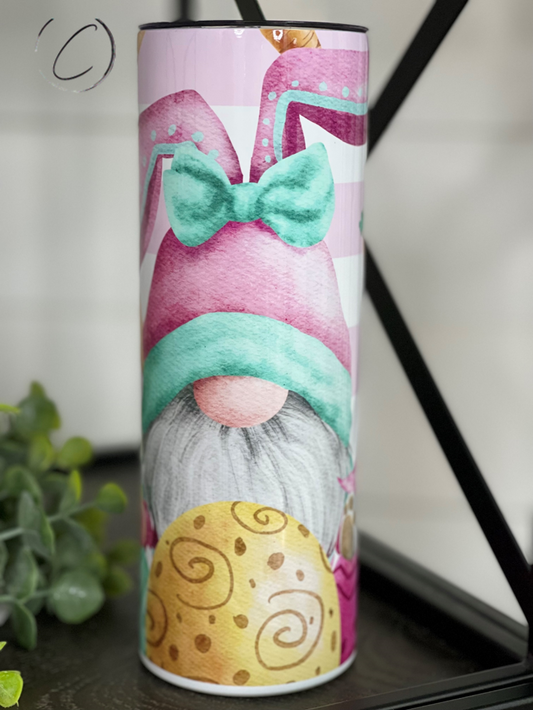 Easter Bunny Gnomes 20oz Skinny Tumbler