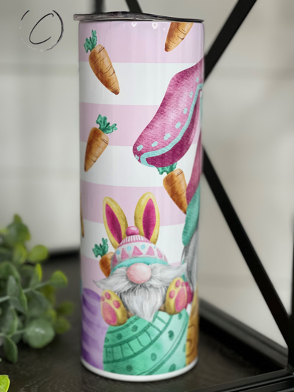 Easter Bunny Gnomes 20oz Skinny Tumbler