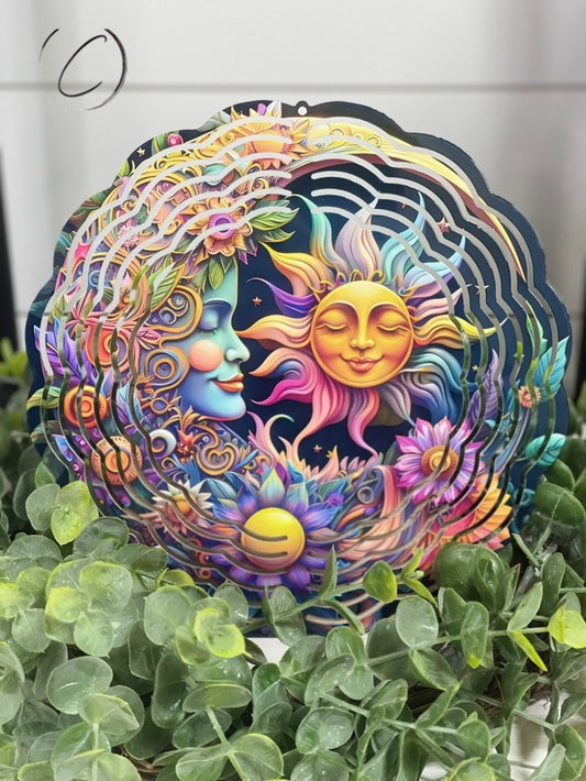 Enchanted Moon & Sun Wind Spinner