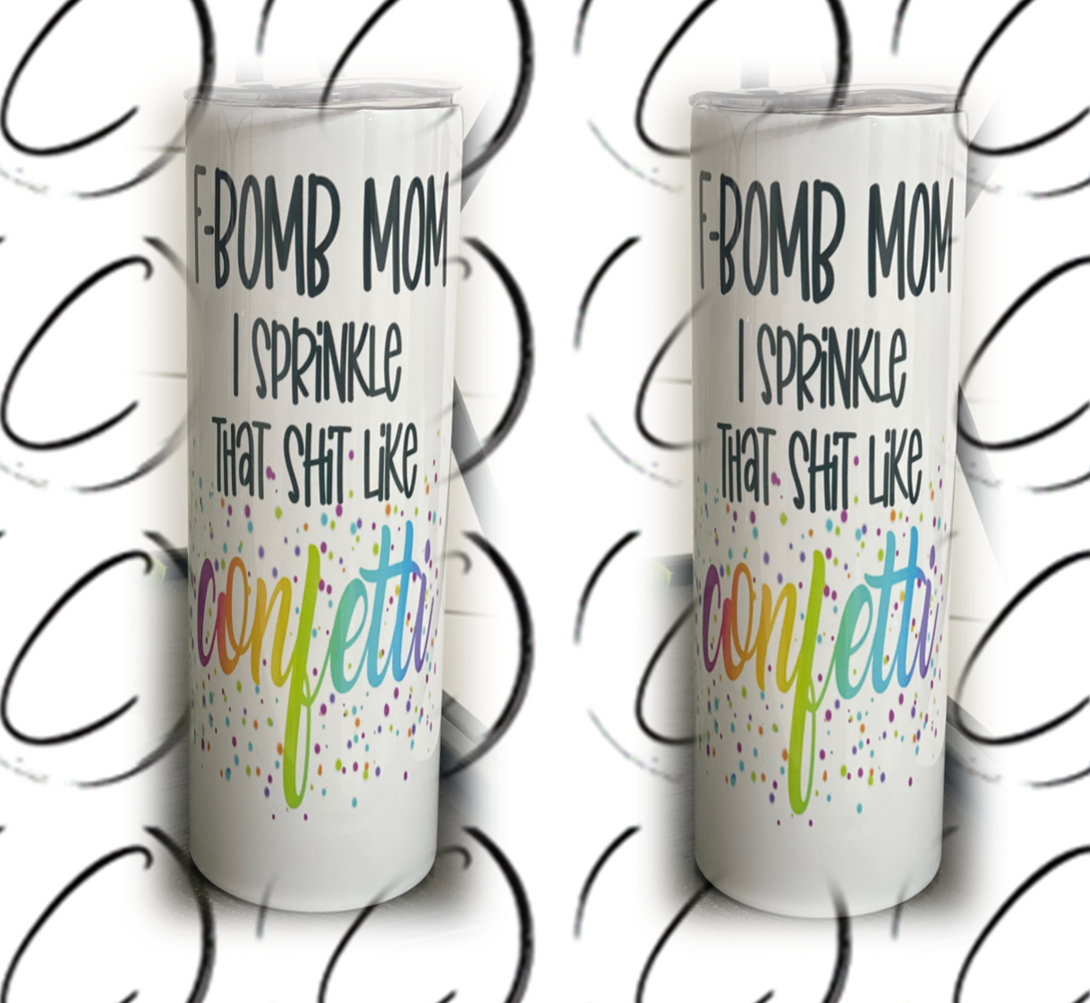 F-Bomb Mom 20oz Skinny Tumbler