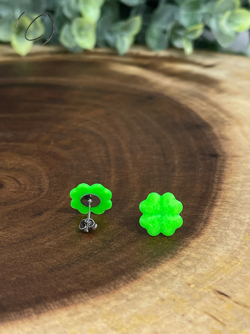 Four Leaf Clover Stud Earrings