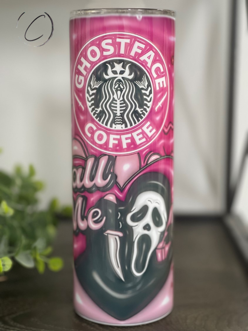 Ghostface Coffee Inflated 20oz Skinny Tumbler