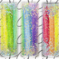 Glitter Rainbow Strokes 20oz Skinny Tumbler