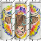 Groovy Highland Cow 20oz Skinny Tumbler