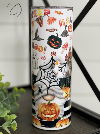 Halloween Gnomes 20oz Skinny Tumbler