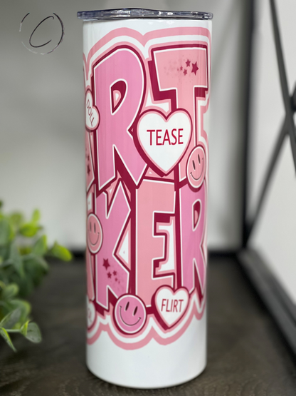 Heart Breaker 20oz UV Pink Skinny Tumbler