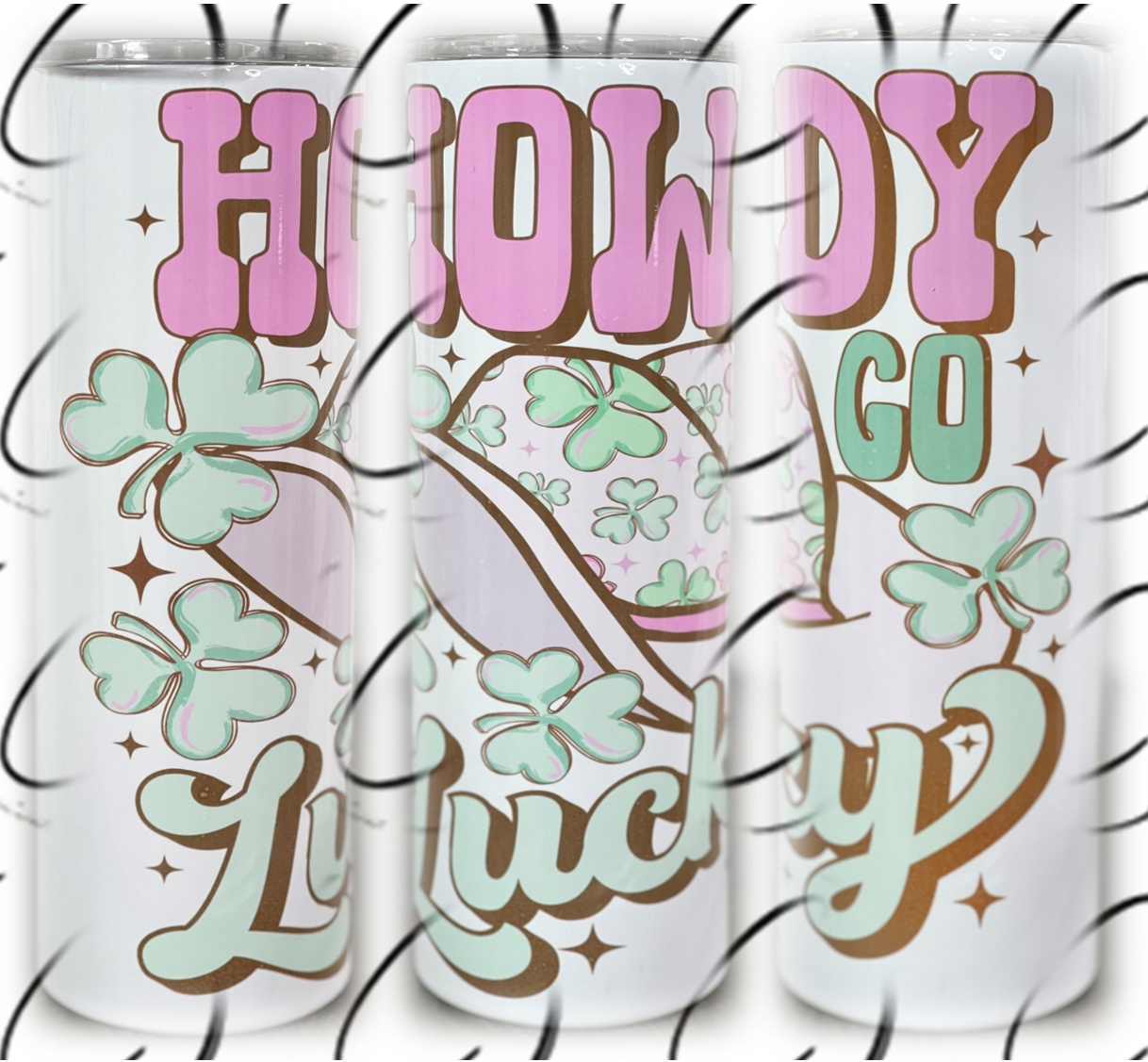 Howdy Go Lucky 20oz Skinny Tumbler