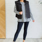 Layering Queen Quilted Puffer Vest in Black