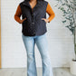 Layering Queen Quilted Puffer Vest in Black