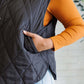 Layering Queen Quilted Puffer Vest in Black