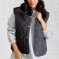 Layering Queen Quilted Puffer Vest in Black