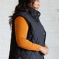 Layering Queen Quilted Puffer Vest in Black