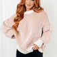 Least High Maintenance Contrast Trim Sweater