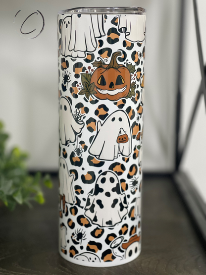 Leopard Boo's 20oz Skinny Tumbler