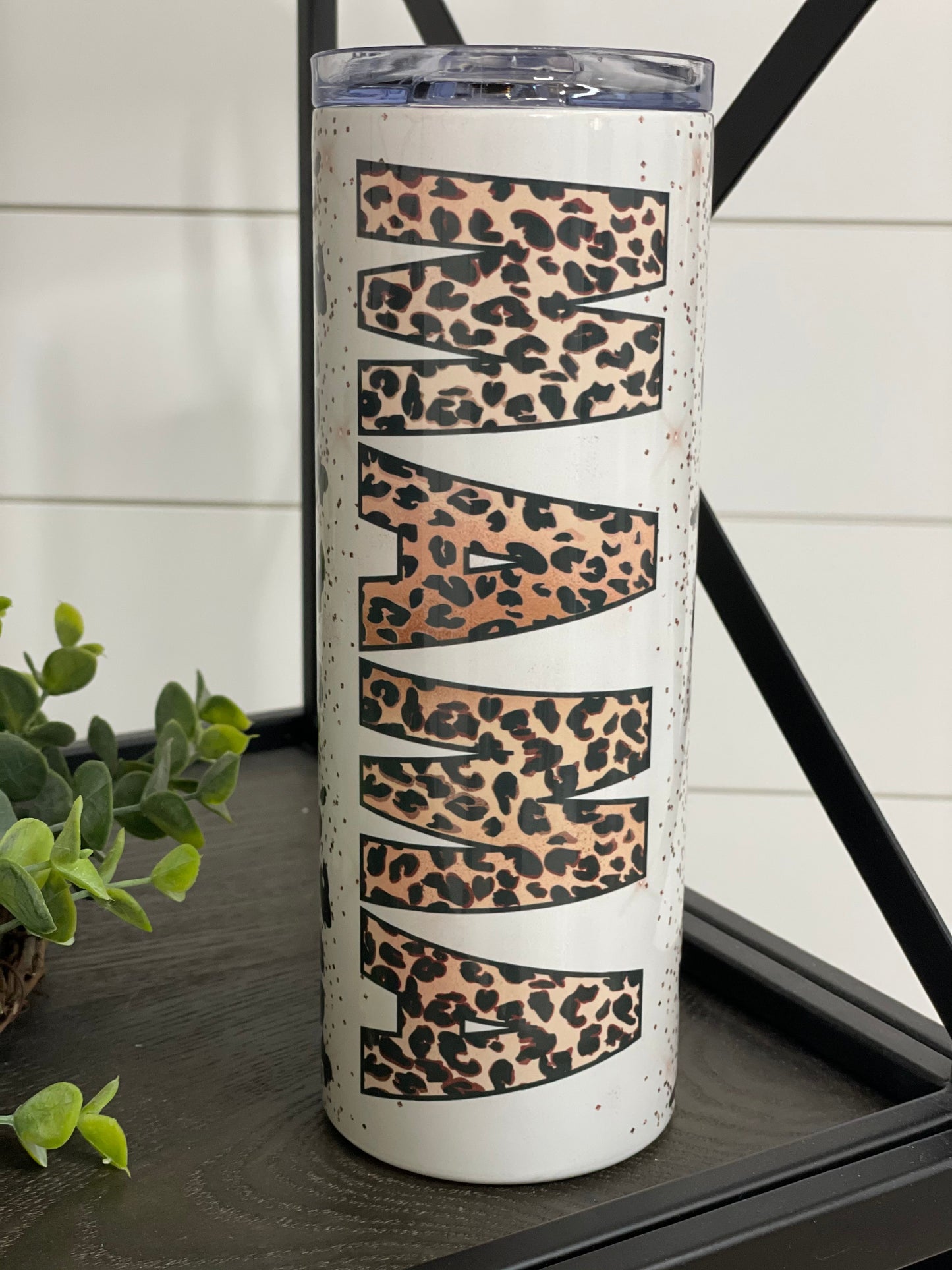 Leopard Mama 20oz Skinny Tumbler