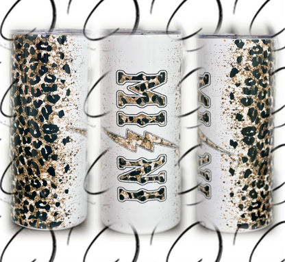 Leopard Mini Rocks 15oz Kids Skinny Tumbler