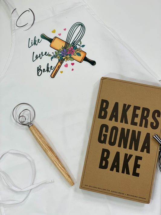 Like, Love, Bake Apron