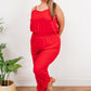 Livin' The Dream Jumpsuit in Red