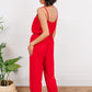 Livin' The Dream Jumpsuit in Red