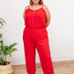 Livin' The Dream Jumpsuit in Red