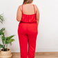 Livin' The Dream Jumpsuit in Red