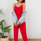 Livin' The Dream Jumpsuit in Red